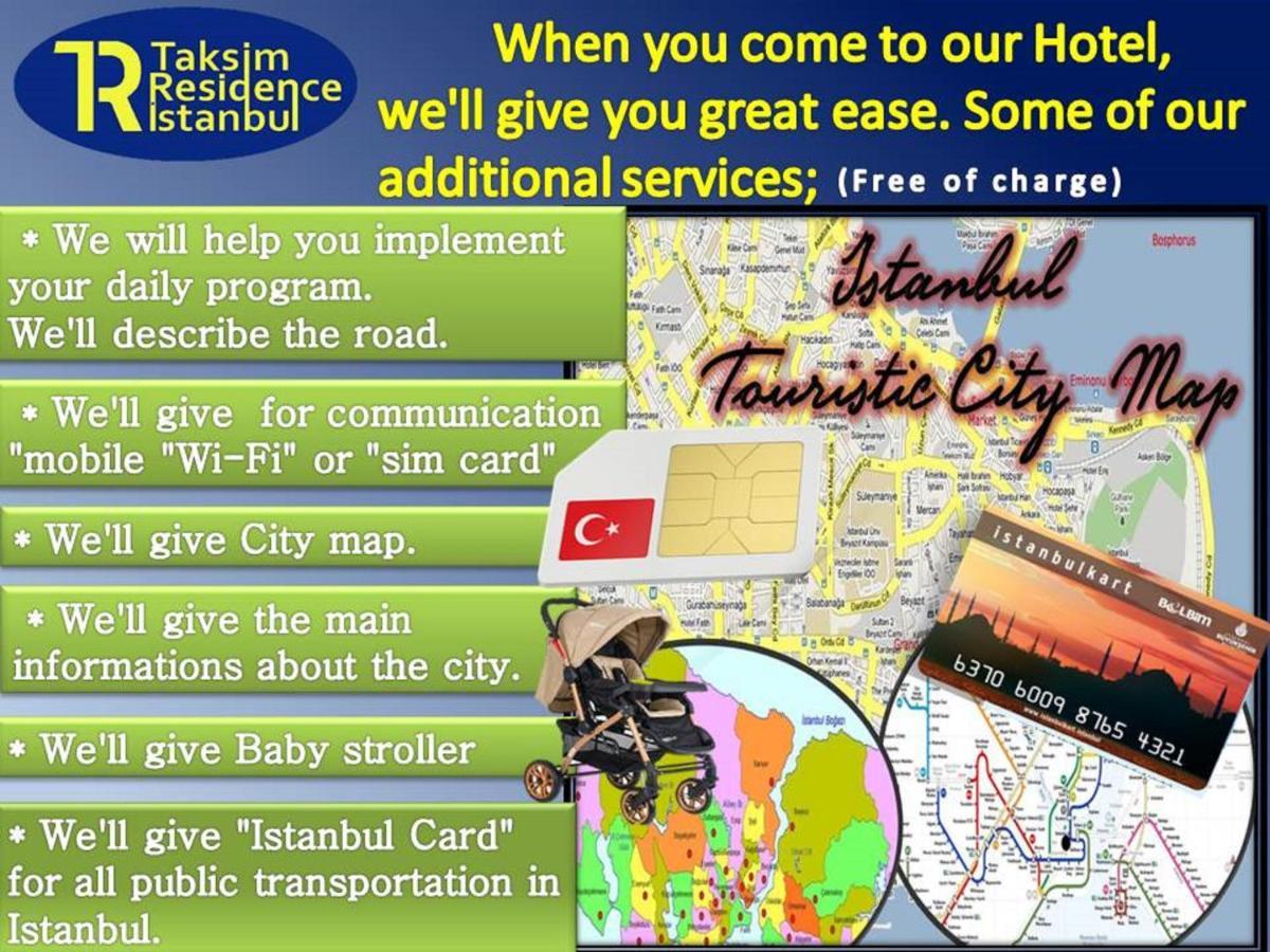 Hotel Taksim Residence Provincia di Provincia di Istanbul Esterno foto